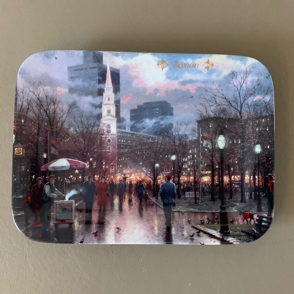 Boston (boston commons) by Thomas Kincaide Porcelain Plate (1994)